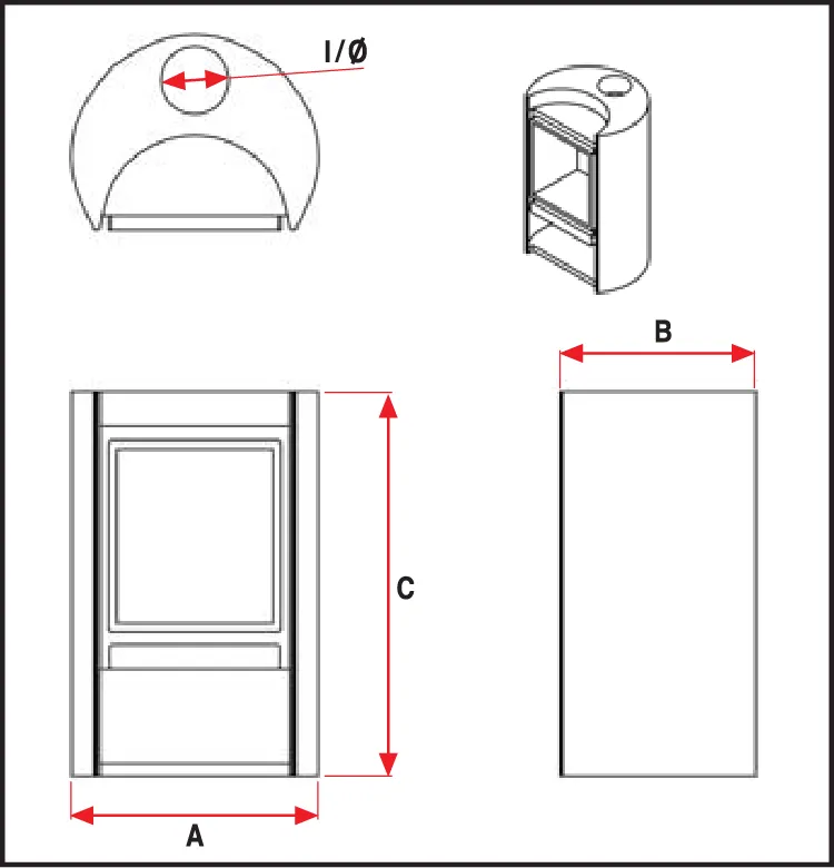 Amesti Rondo 490 Freestanding Fireplace - Image 5