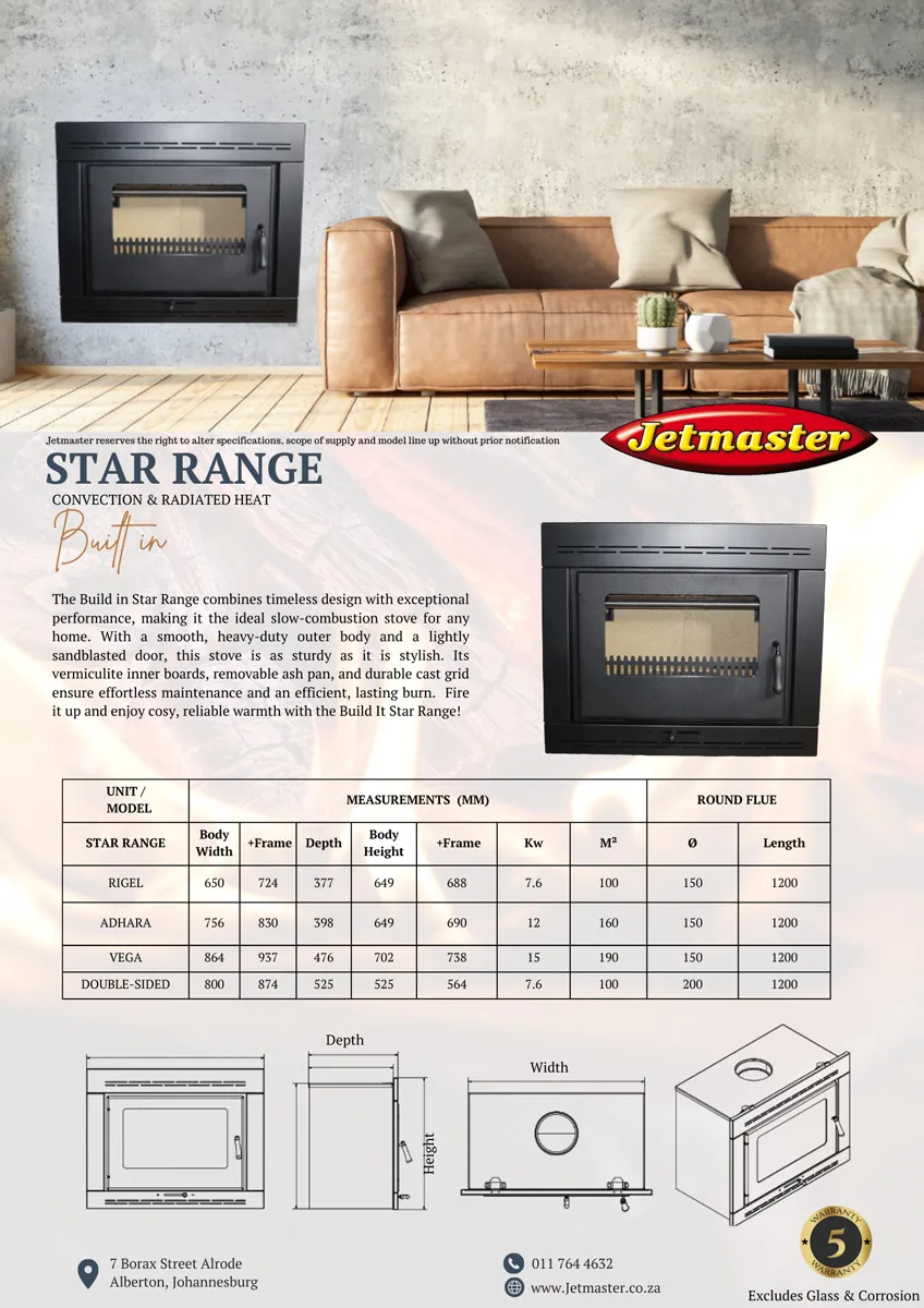 Adhara Slow Stove / Built-in Fireplace - Image 5